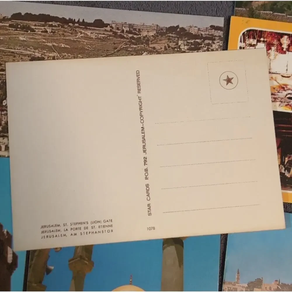 Vintage Jerusalem Postcard Lot Israel Holy Land Bethlehem